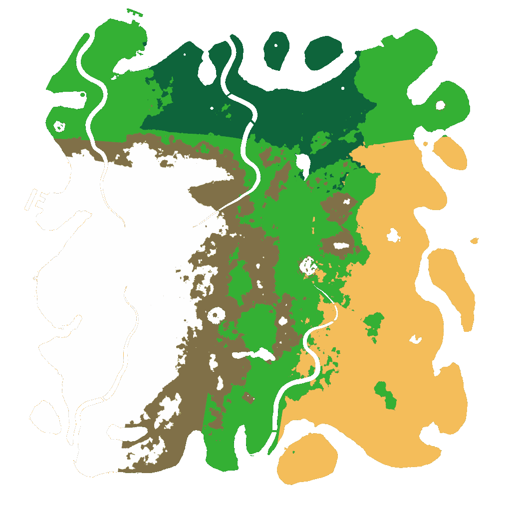 Biome Rust Map: Procedural Map, Size: 4500, Seed: 300