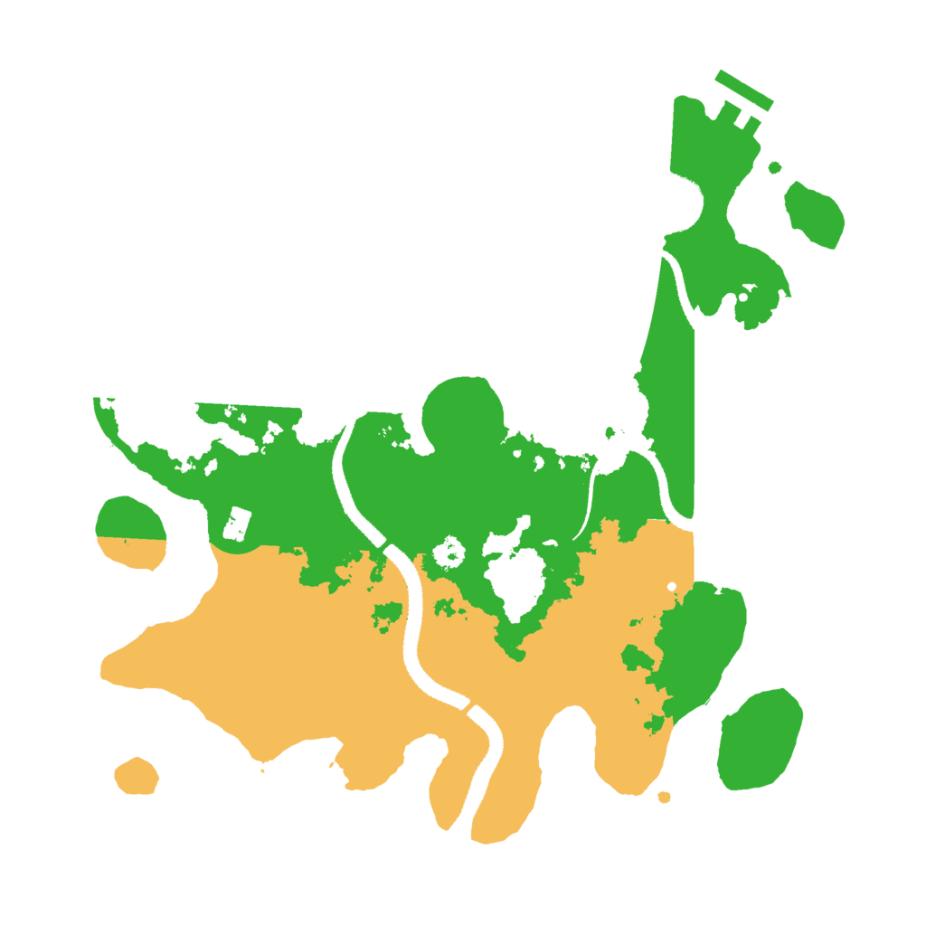 Biome Rust Map: Procedural Map, Size: 3000, Seed: 111811