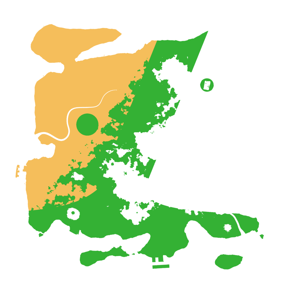Biome Rust Map: Procedural Map, Size: 3500, Seed: 1245912946