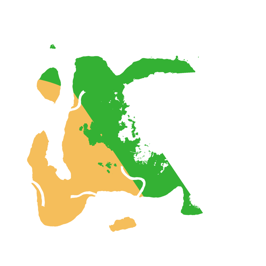 Biome Rust Map: Procedural Map, Size: 2500, Seed: 132412