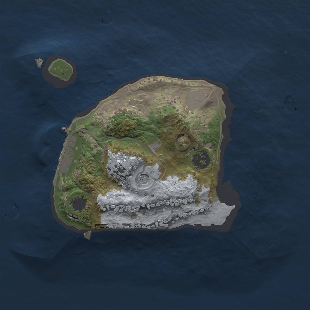 Rust Map: Procedural Map, Size: 1800, Seed: 2200122, 5 Monuments