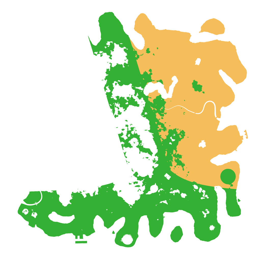 Biome Rust Map: Procedural Map, Size: 4500, Seed: 11221