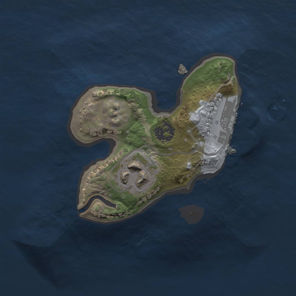 Rust Map: Procedural Map, Size: 1500, Seed: 29637312, 5 Monuments