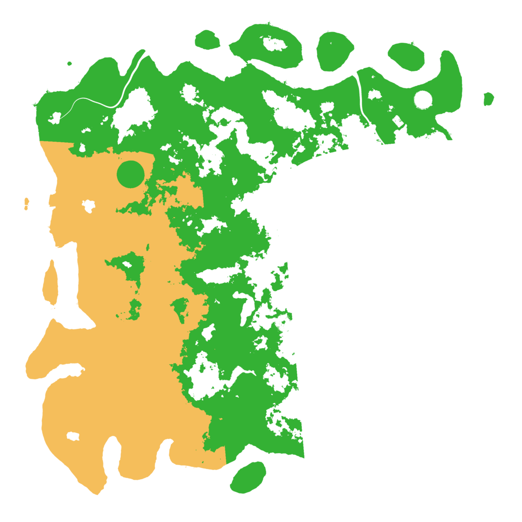 Biome Rust Map: Procedural Map, Size: 5000, Seed: 92221