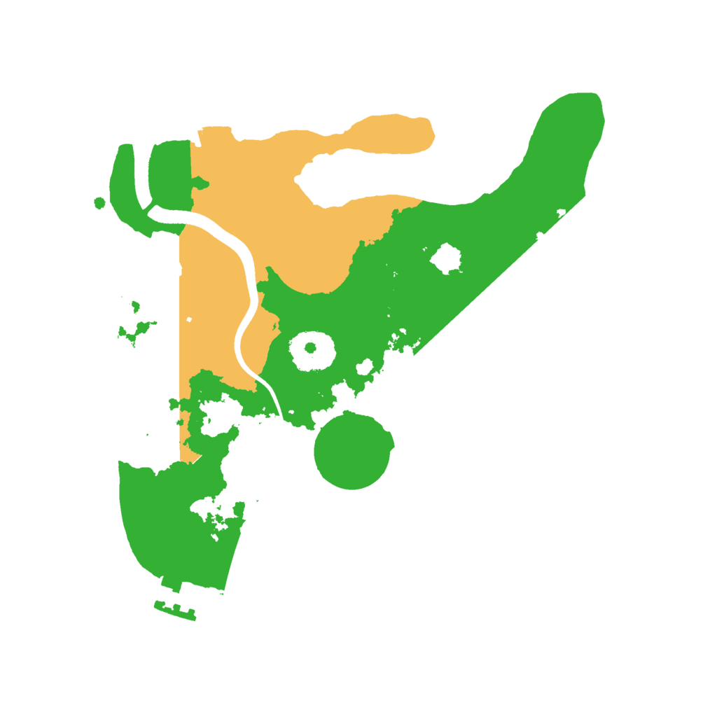Biome Rust Map: Procedural Map, Size: 2500, Seed: 761395