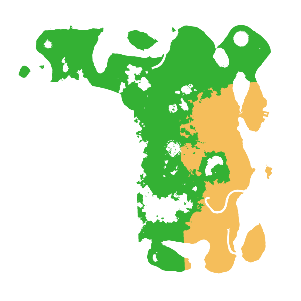 Biome Rust Map: Procedural Map, Size: 3500, Seed: 993447708
