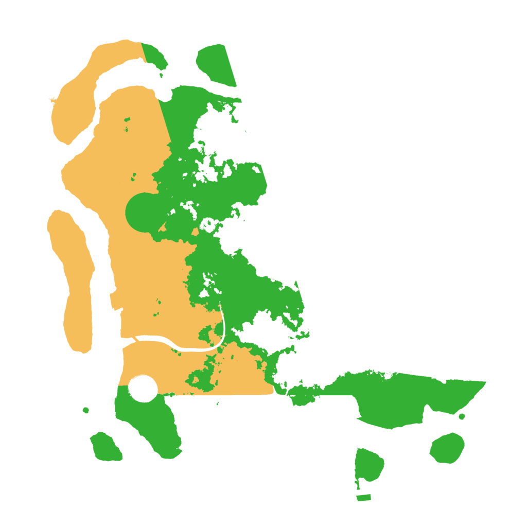 Biome Rust Map: Procedural Map, Size: 3500, Seed: 289974532