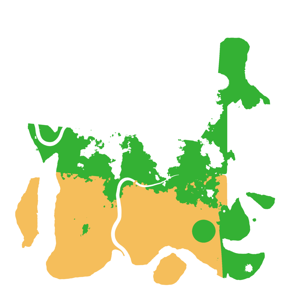 Biome Rust Map: Procedural Map, Size: 3500, Seed: 13658