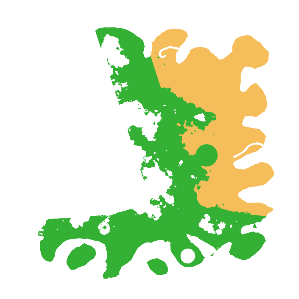Biome Rust Map: Procedural Map, Size: 3600, Seed: 20092564