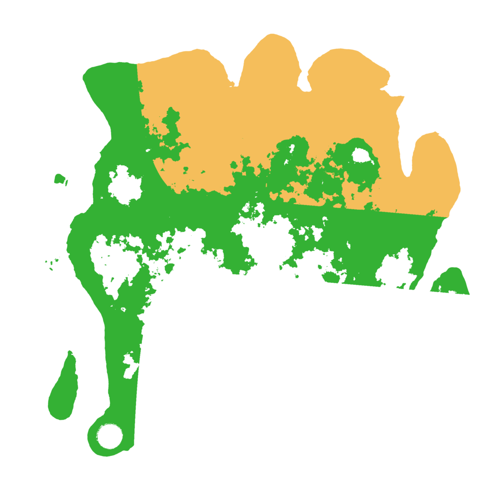 Biome Rust Map: Barren, Size: 3500, Seed: 481306249