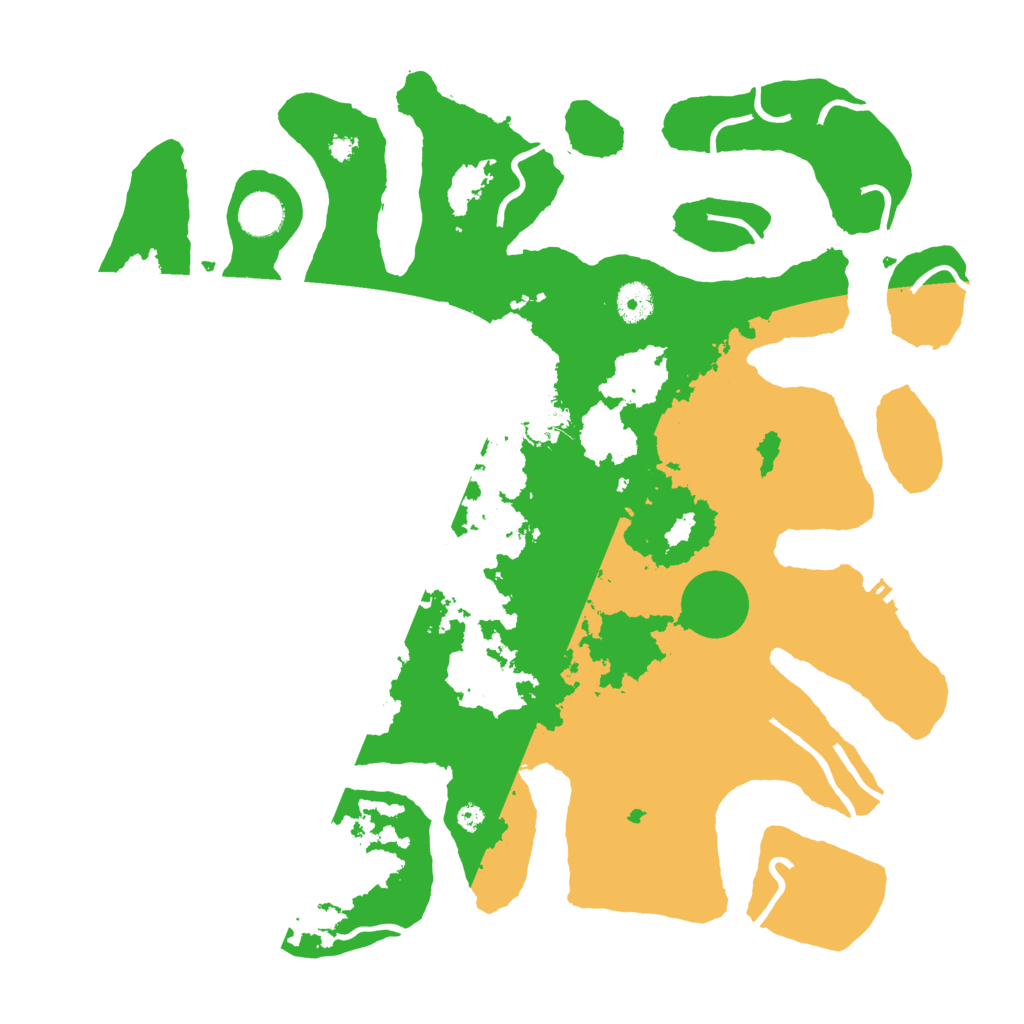 Biome Rust Map: Procedural Map, Size: 3999, Seed: 12345