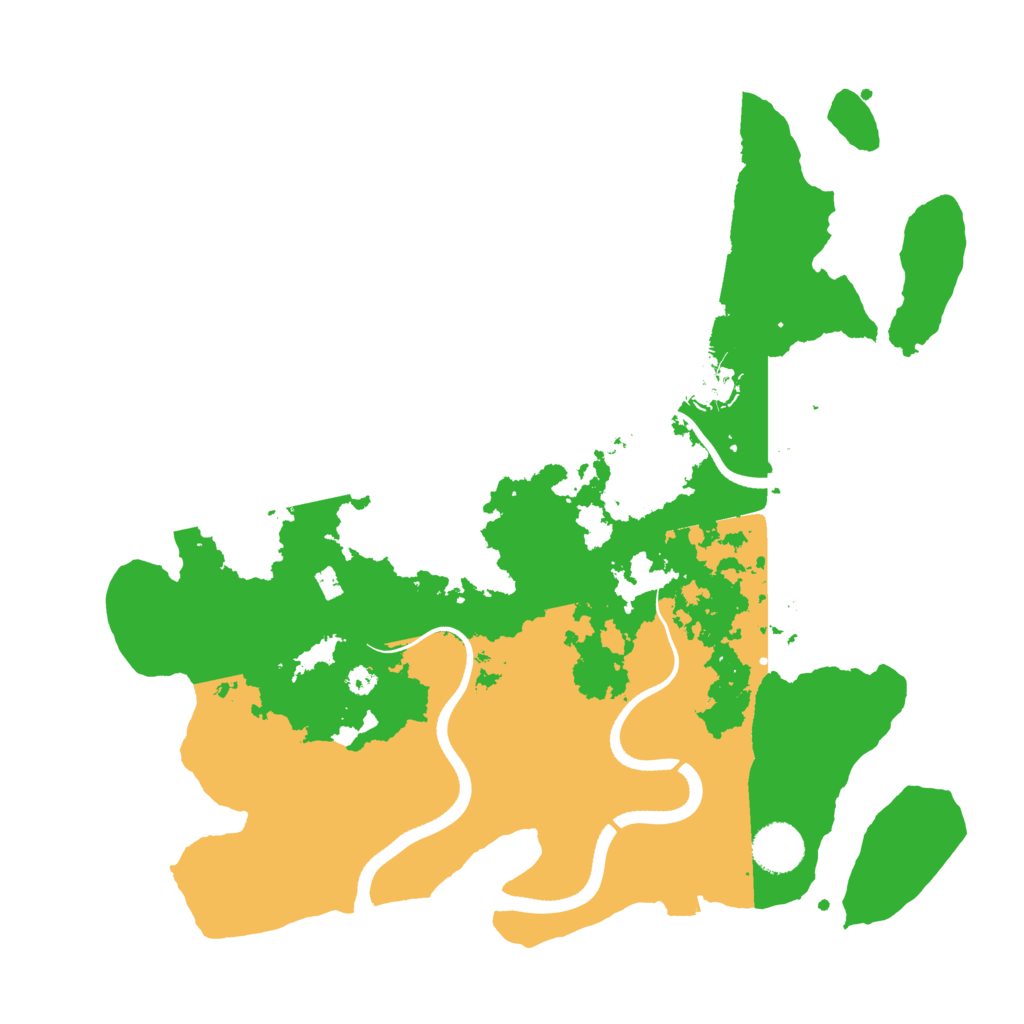 Biome Rust Map: Procedural Map, Size: 3600, Seed: 56260938
