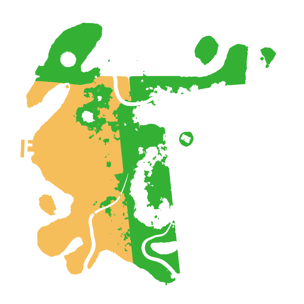 Biome Rust Map: Procedural Map, Size: 3500, Seed: 935007845