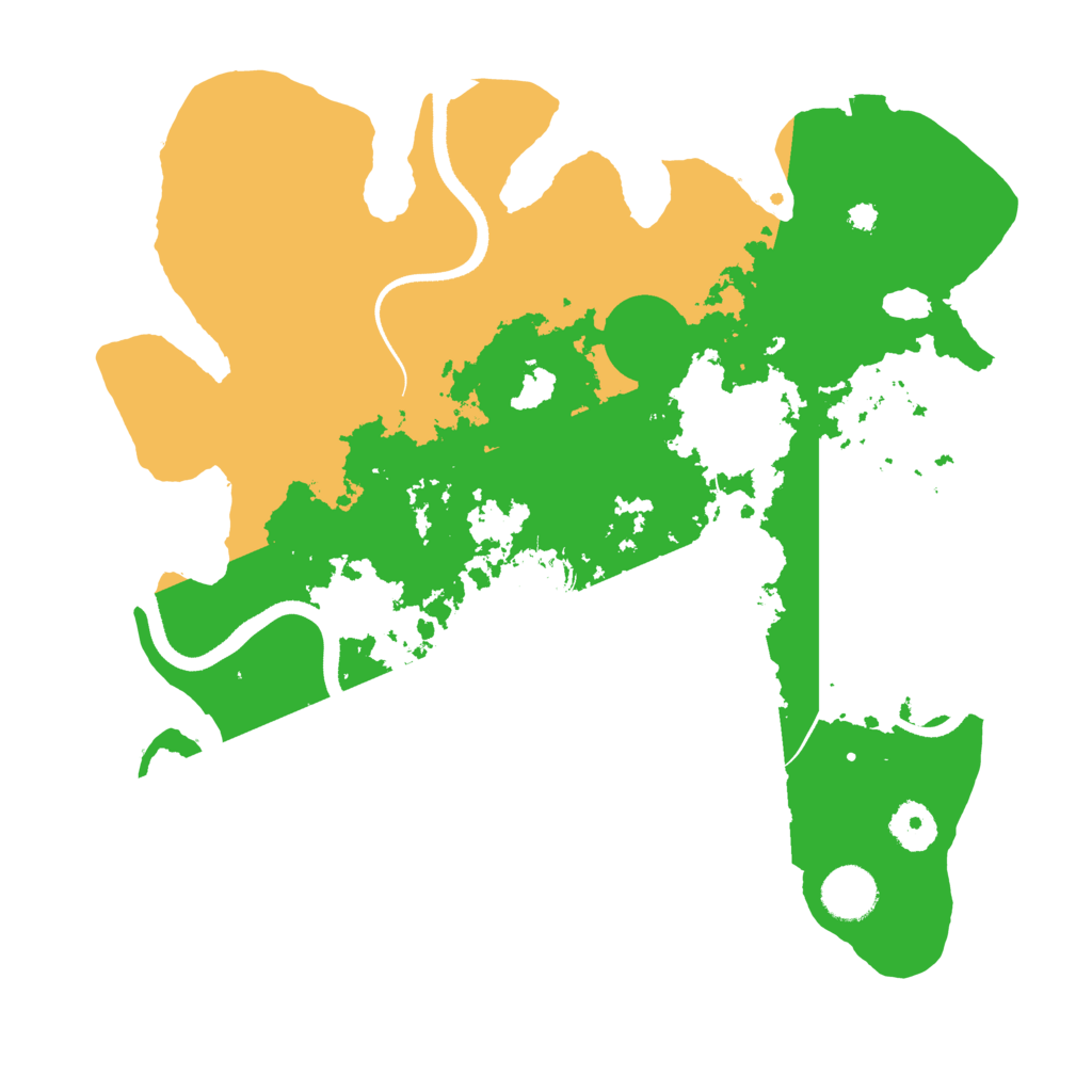 Biome Rust Map: Procedural Map, Size: 3500, Seed: 340331312