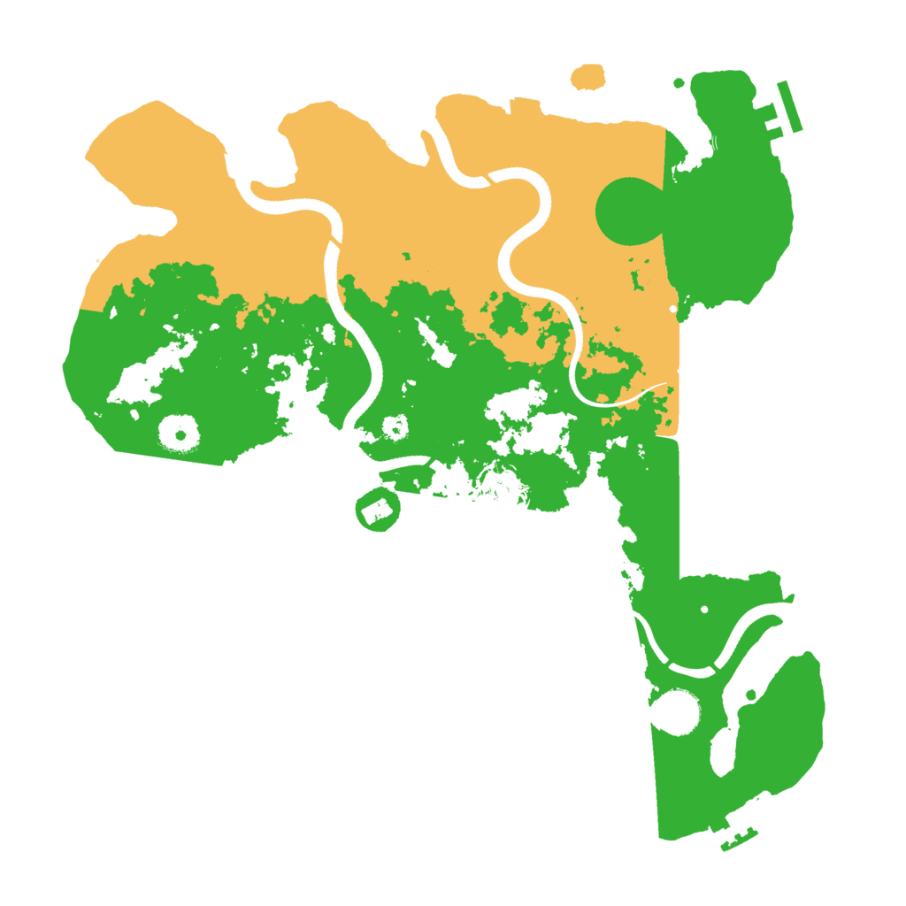 Biome Rust Map: Procedural Map, Size: 3500, Seed: 28091235