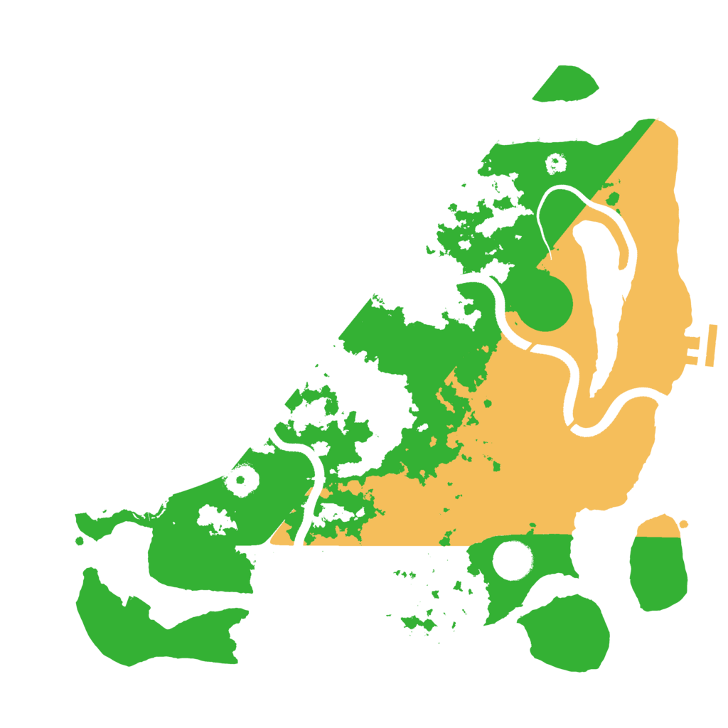 Biome Rust Map: Procedural Map, Size: 3500, Seed: 1889631854