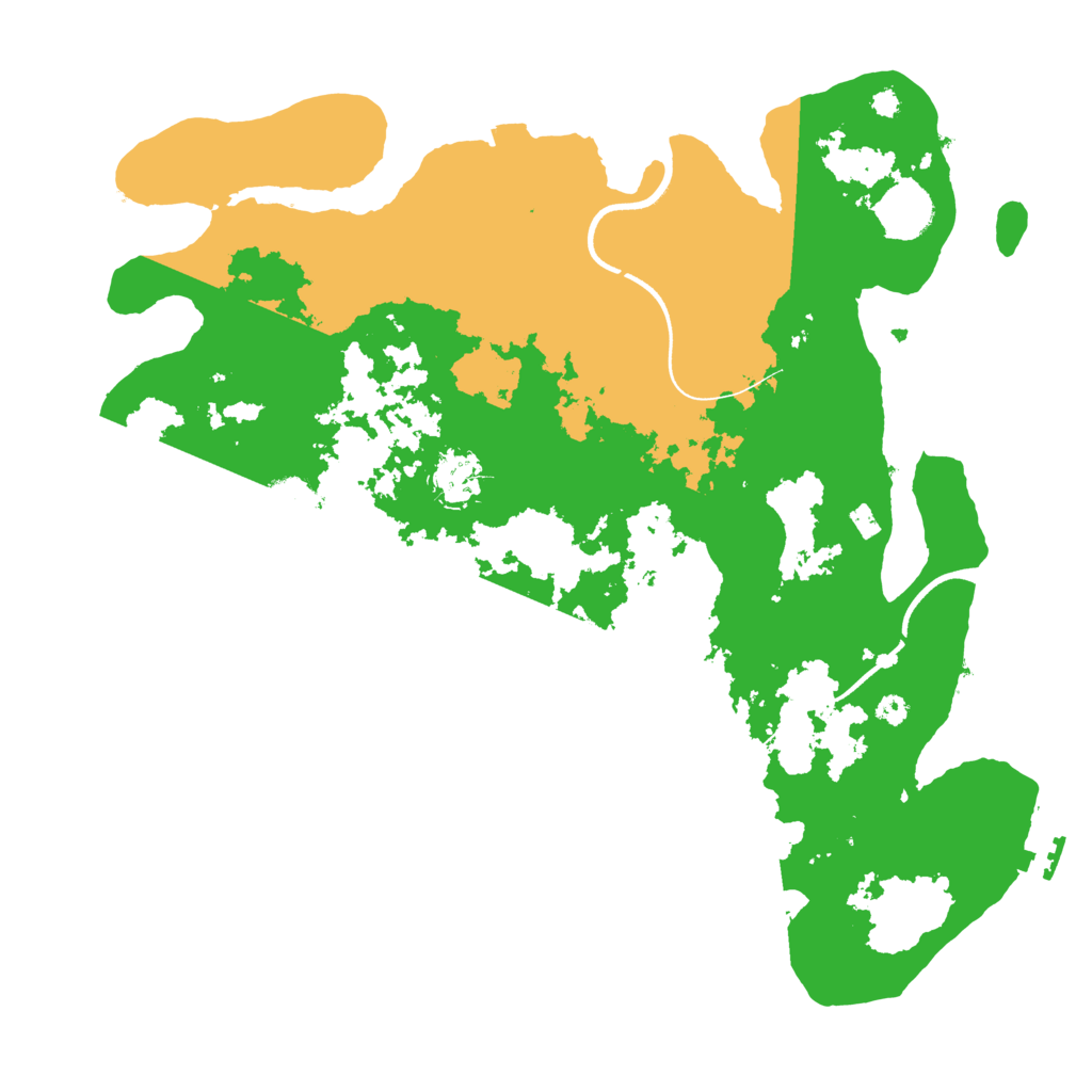 Biome Rust Map: Procedural Map, Size: 3600, Seed: 1112079533