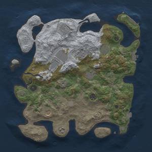 Thumbnail Rust Map: Procedural Map, Size: 3500, Seed: 555842277, 16 Monuments