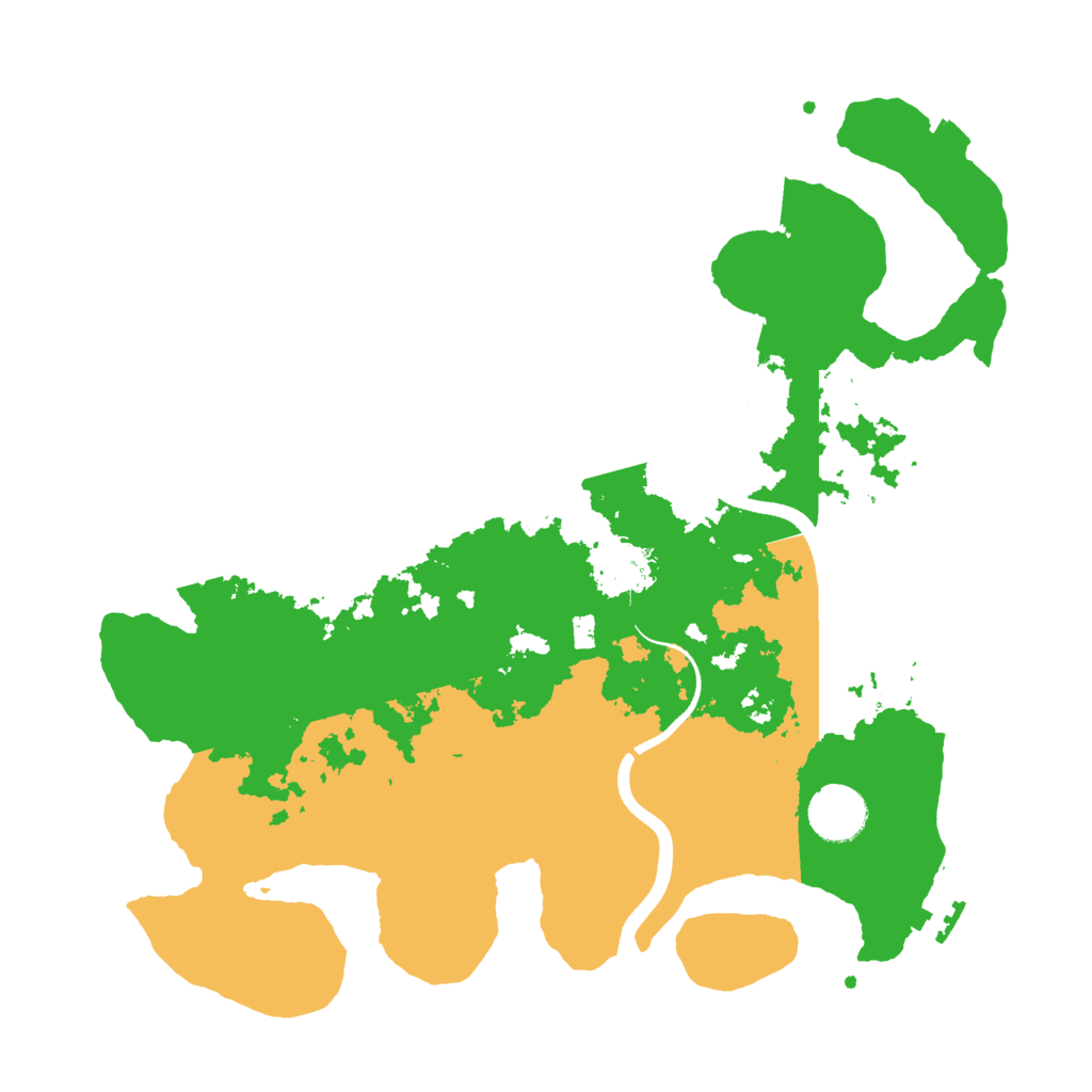 Biome Rust Map: Procedural Map, Size: 3500, Seed: 555842277