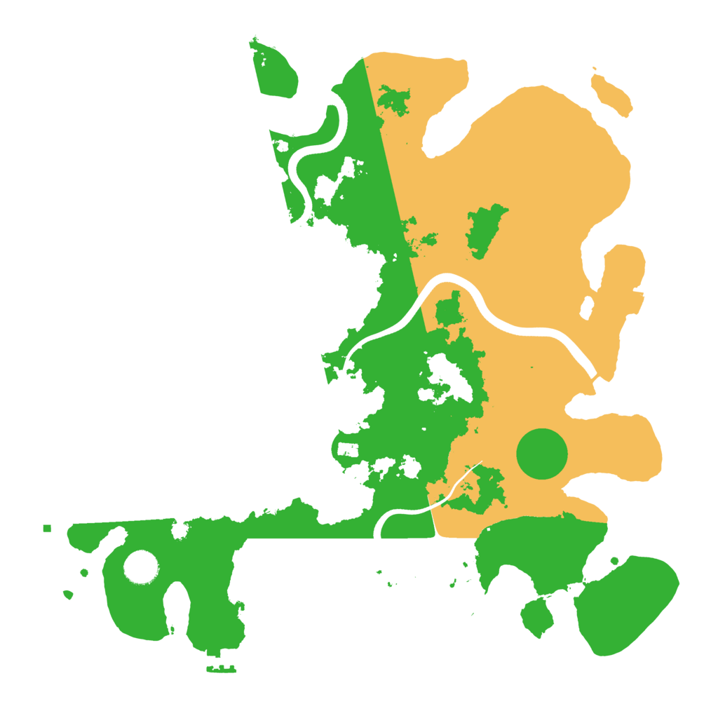 Biome Rust Map: Procedural Map, Size: 3700, Seed: 1802573056