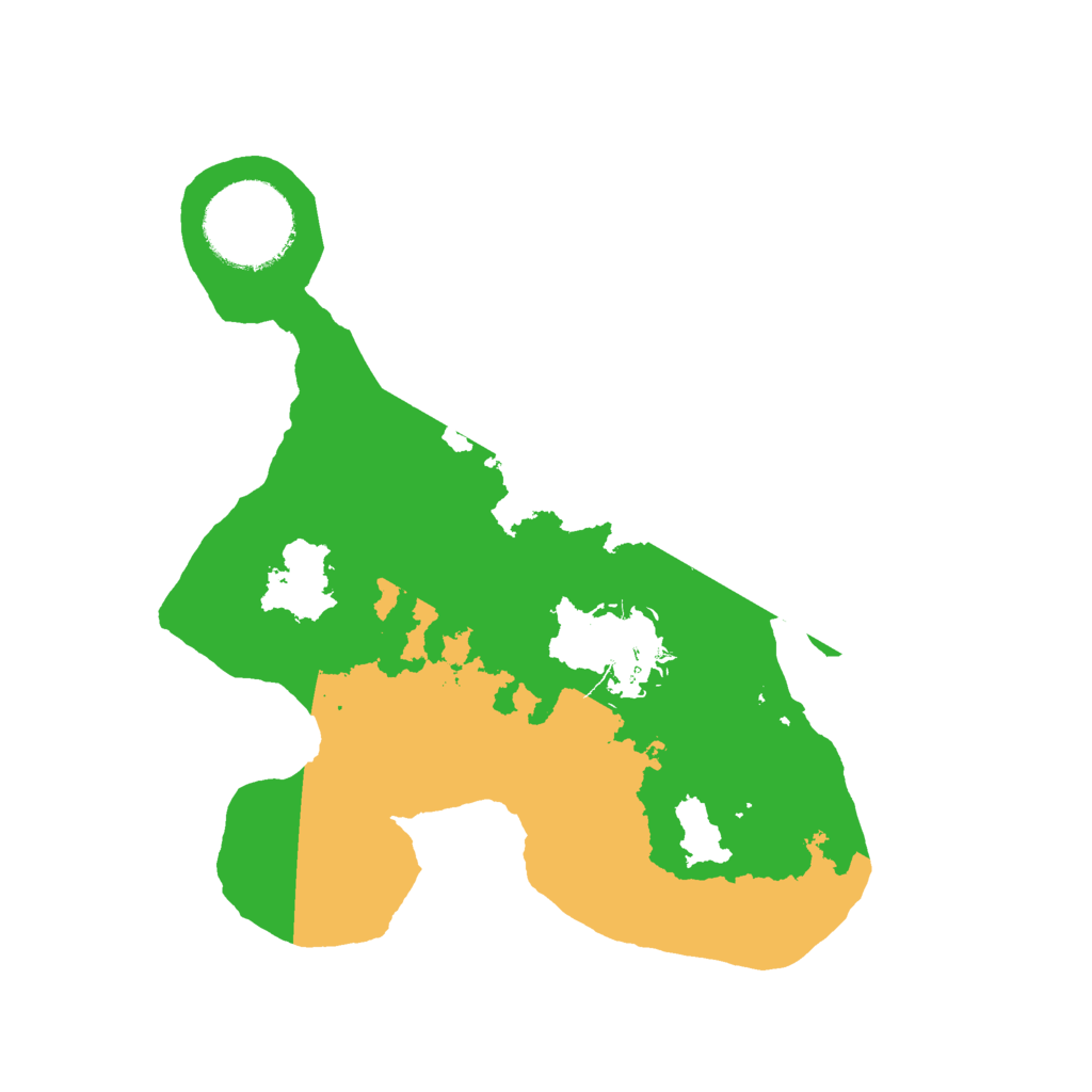 Biome Rust Map: Barren, Size: 2200, Seed: 521691