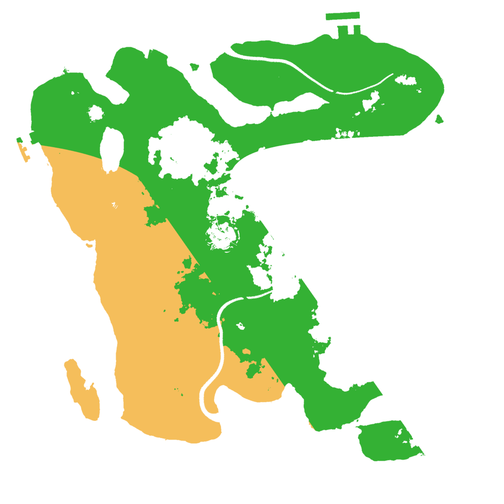 Biome Rust Map: Procedural Map, Size: 3000, Seed: 1278054340