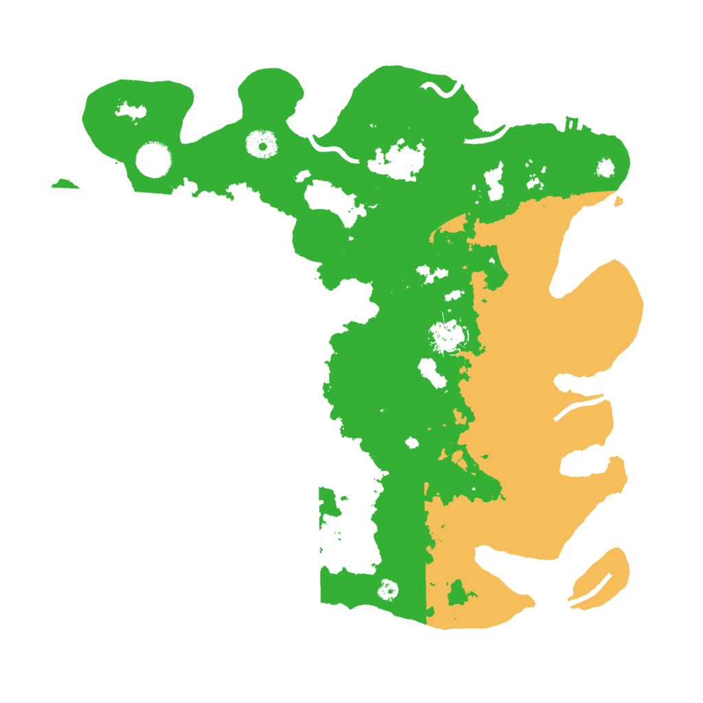 Biome Rust Map: Procedural Map, Size: 3500, Seed: 7921