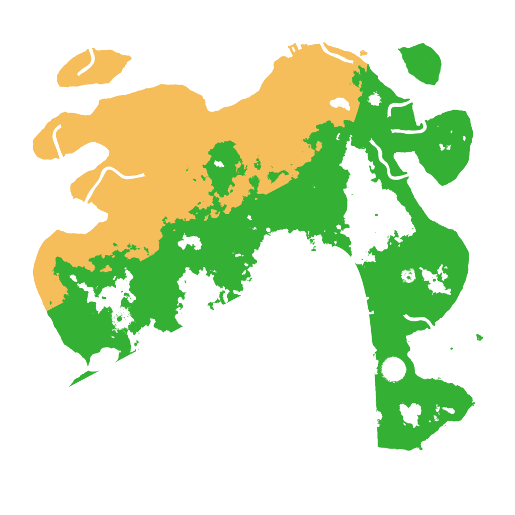 Biome Rust Map: Procedural Map, Size: 3700, Seed: 1609660574