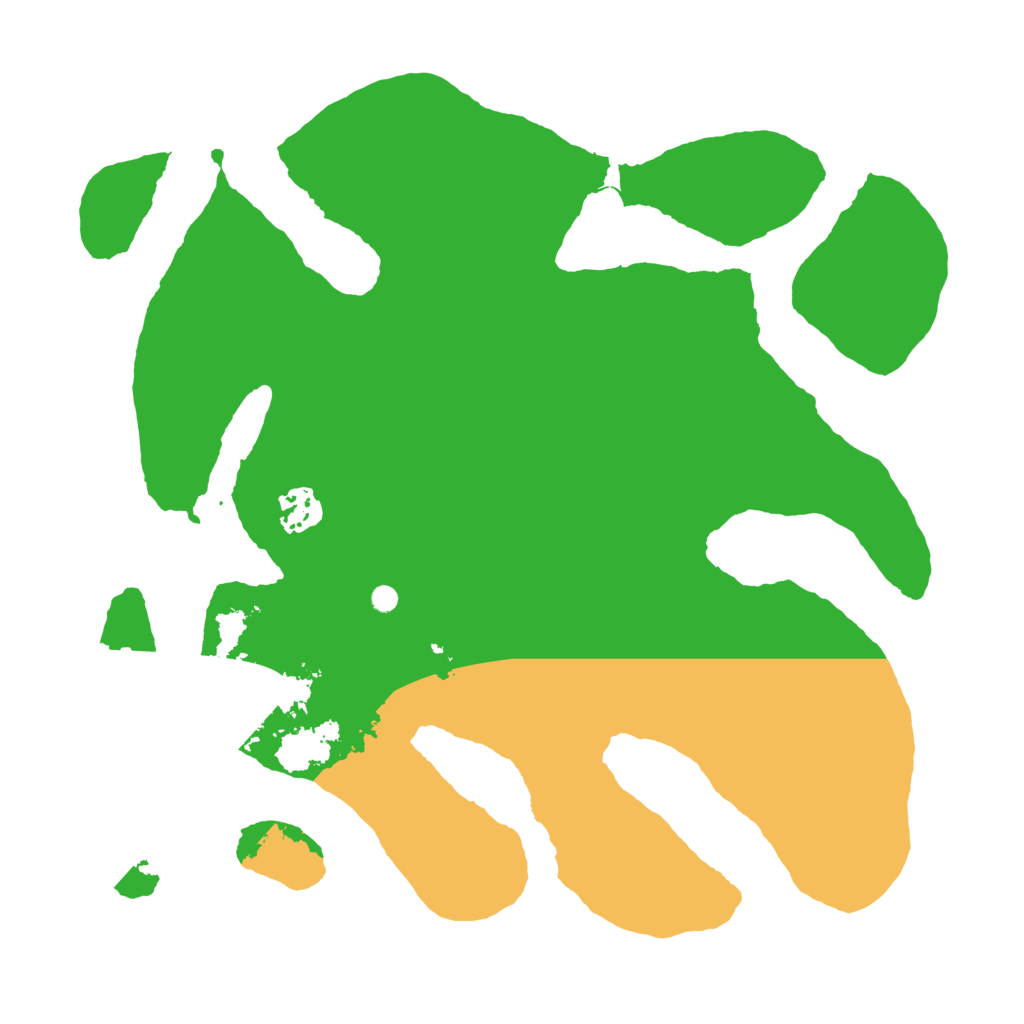 Biome Rust Map: Barren, Size: 3400, Seed: 2