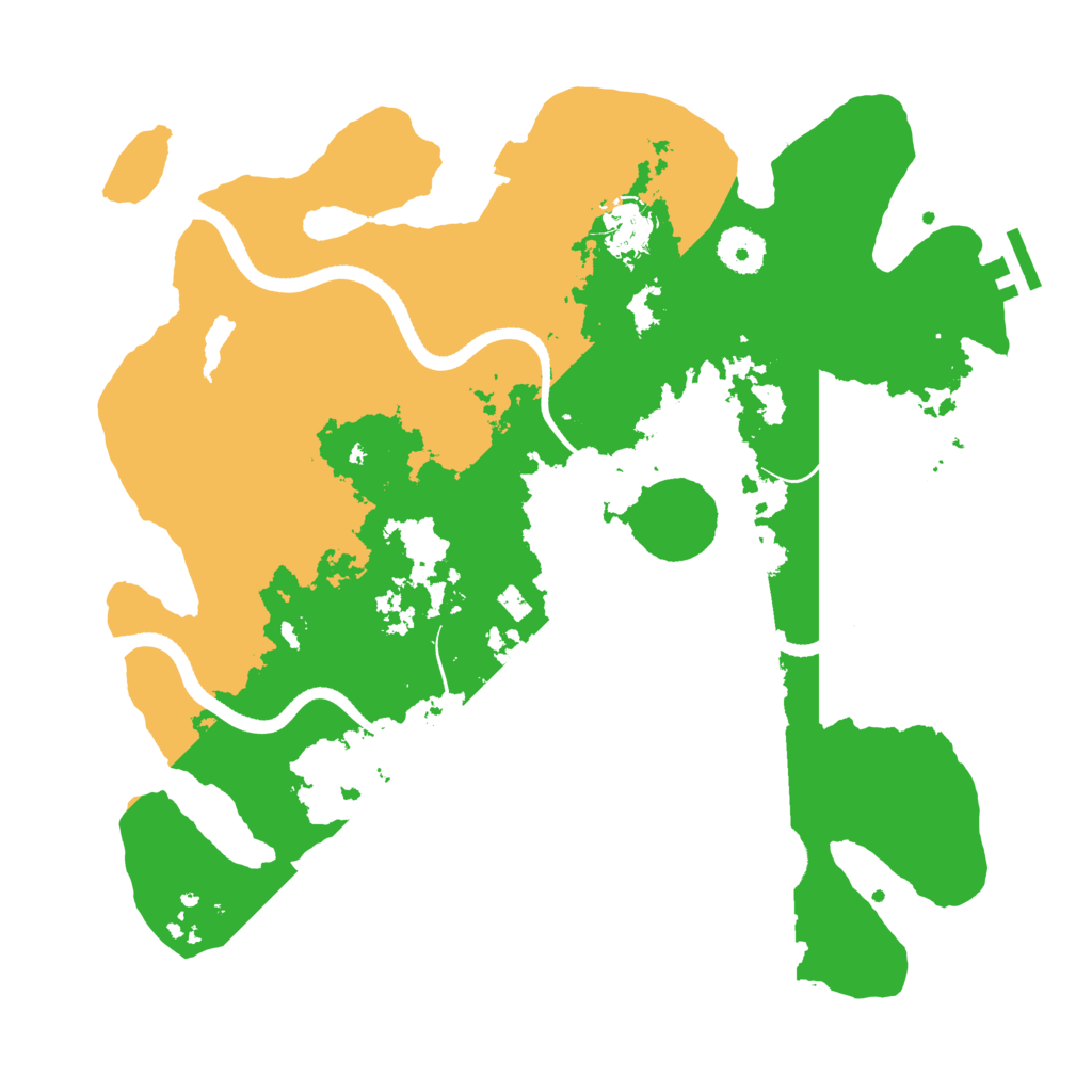 Biome Rust Map: Procedural Map, Size: 3500, Seed: 65494984