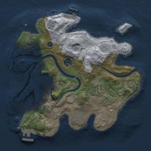 Thumbnail Rust Map: Procedural Map, Size: 2800, Seed: 9322216, 11 Monuments