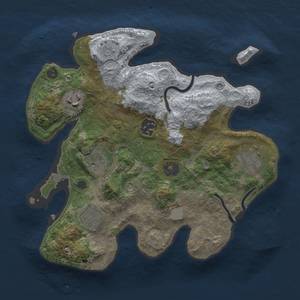 Thumbnail Rust Map: Procedural Map, Size: 2800, Seed: 9322216, 10 Monuments