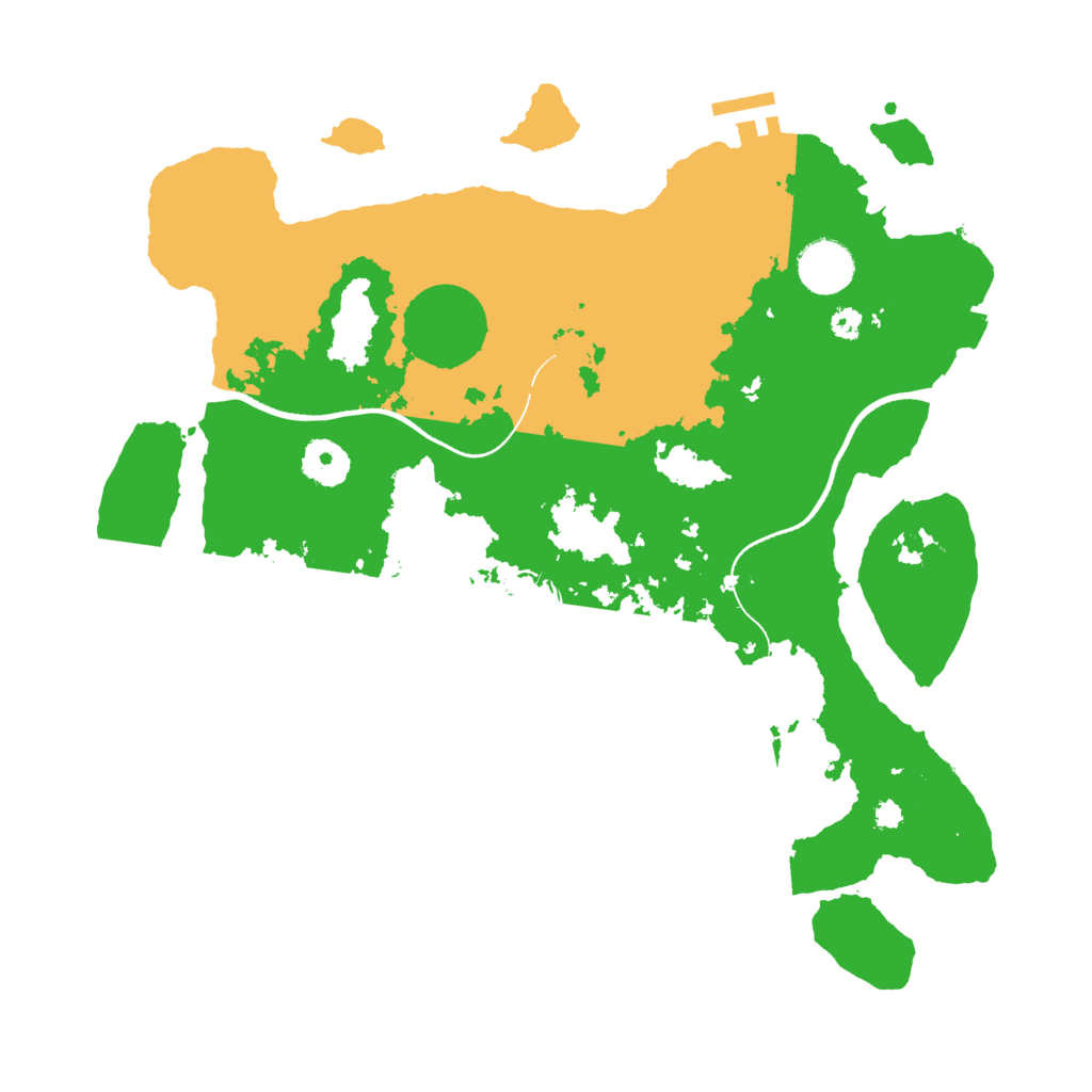 Biome Rust Map: Procedural Map, Size: 3500, Seed: 418872601
