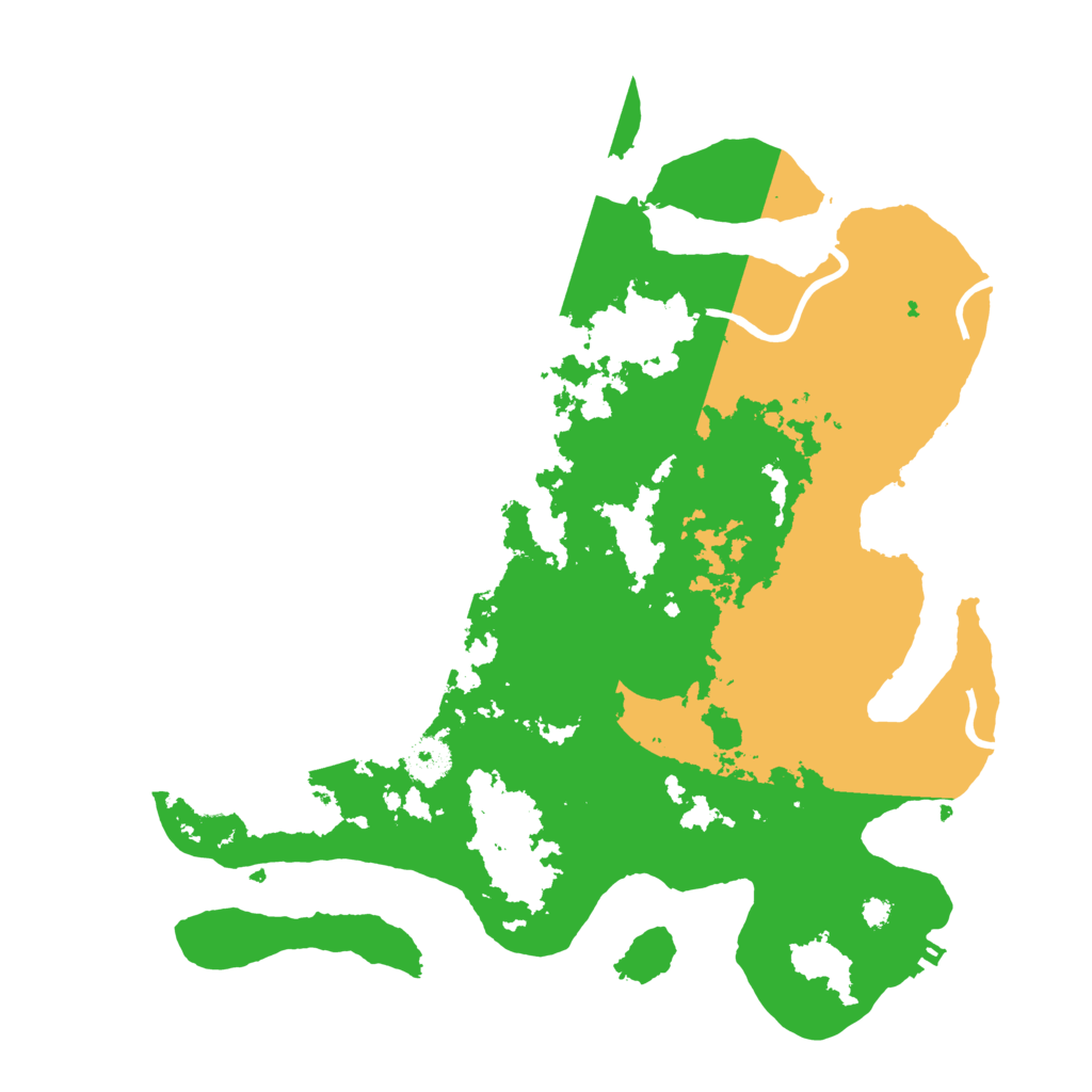 Biome Rust Map: Procedural Map, Size: 3500, Seed: 2521490