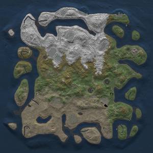 Thumbnail Rust Map: Procedural Map, Size: 4500, Seed: 937865058, 19 Monuments