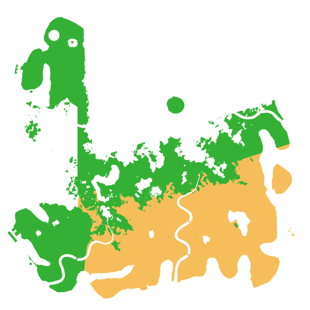Biome Rust Map: Procedural Map, Size: 5000, Seed: 1357564