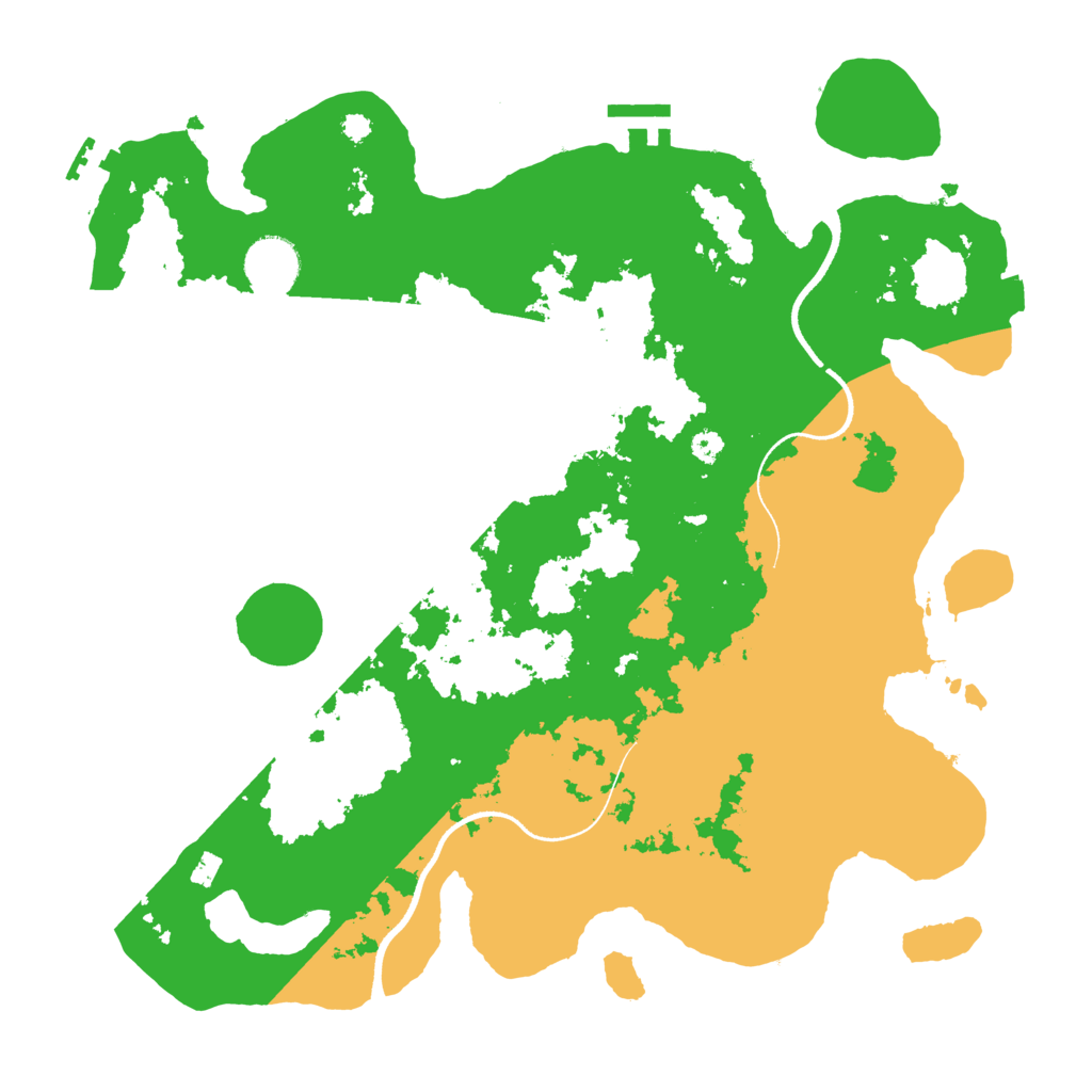 Biome Rust Map: Procedural Map, Size: 3500, Seed: 320279663
