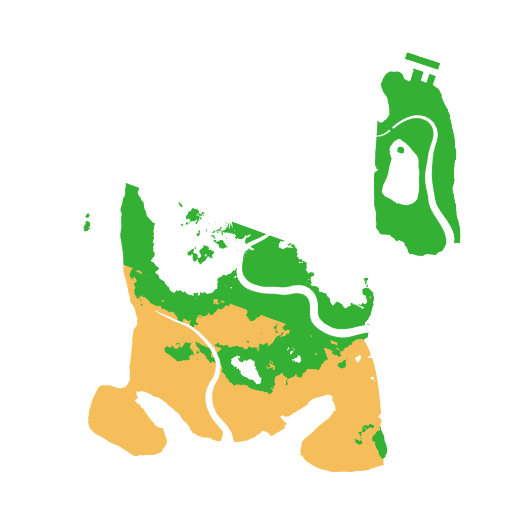 Biome Rust Map: Procedural Map, Size: 3000, Seed: 75674476