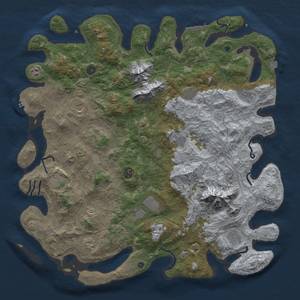 Thumbnail Rust Map: Procedural Map, Size: 5000, Seed: 763700, 19 Monuments