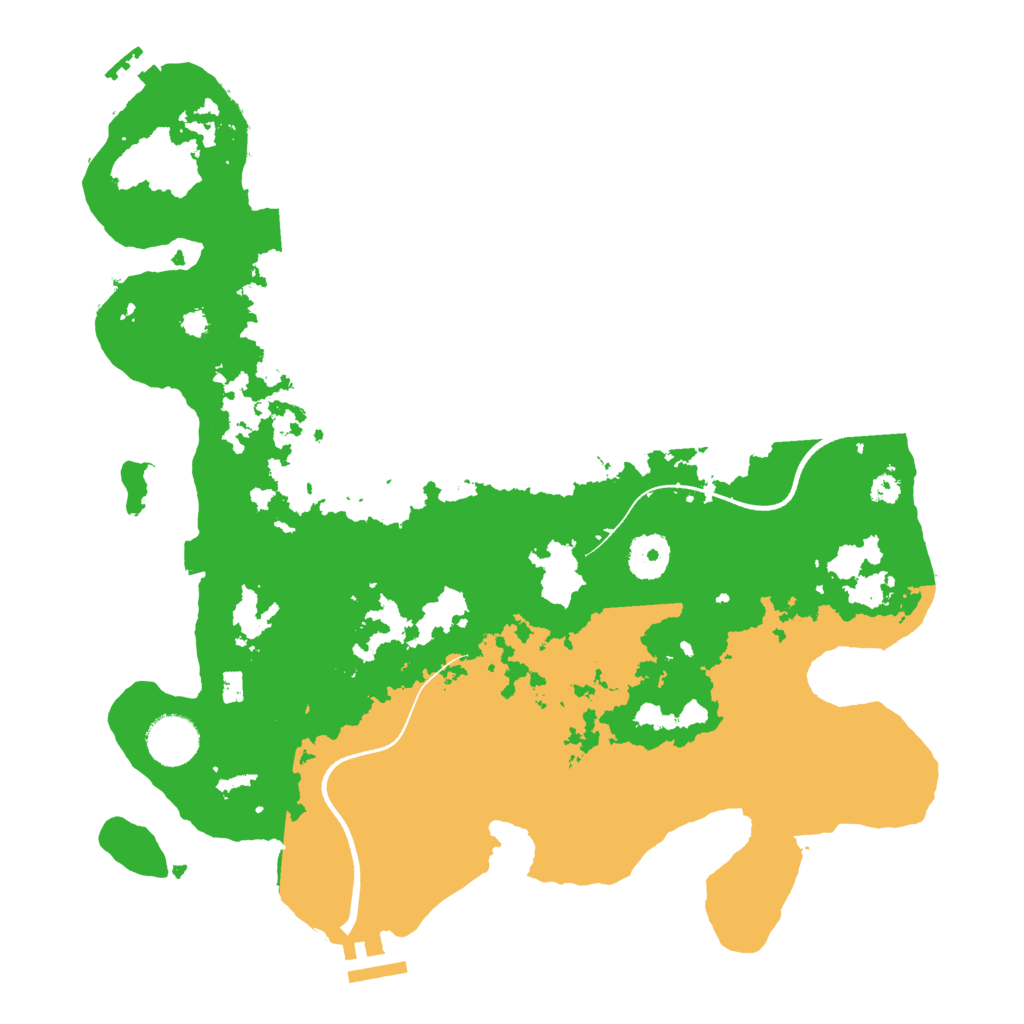 Biome Rust Map: Procedural Map, Size: 3500, Seed: 69690