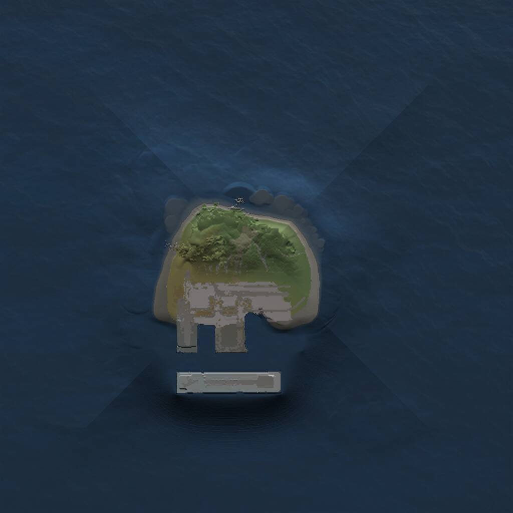 Rust Map: Procedural Map, Size: 1000, Seed: 608915336, 2 Monuments