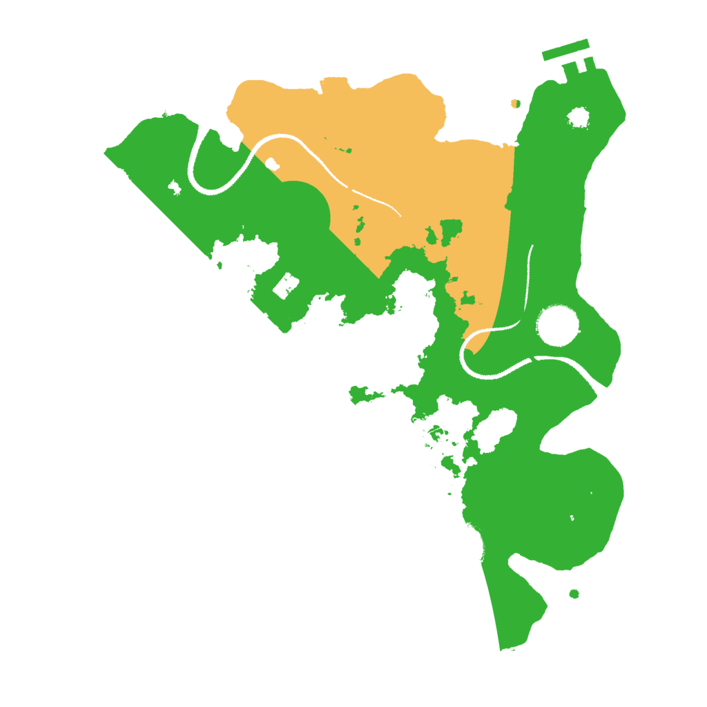 Biome Rust Map: Procedural Map, Size: 3000, Seed: 25149444