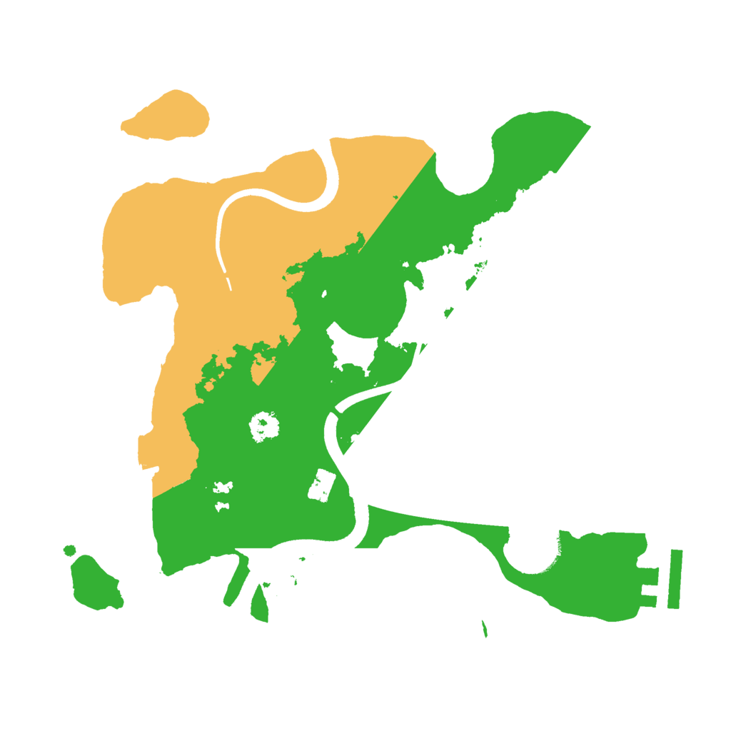 Biome Rust Map: Procedural Map, Size: 2500, Seed: 1113
