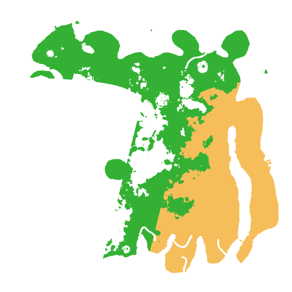 Biome Rust Map: Procedural Map, Size: 3800, Seed: 1322321