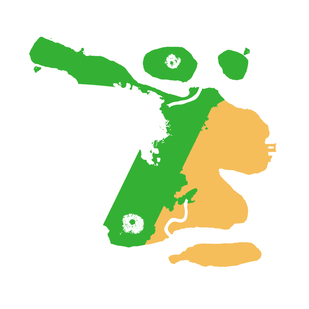 Biome Rust Map: Procedural Map, Size: 2222, Seed: 333332222