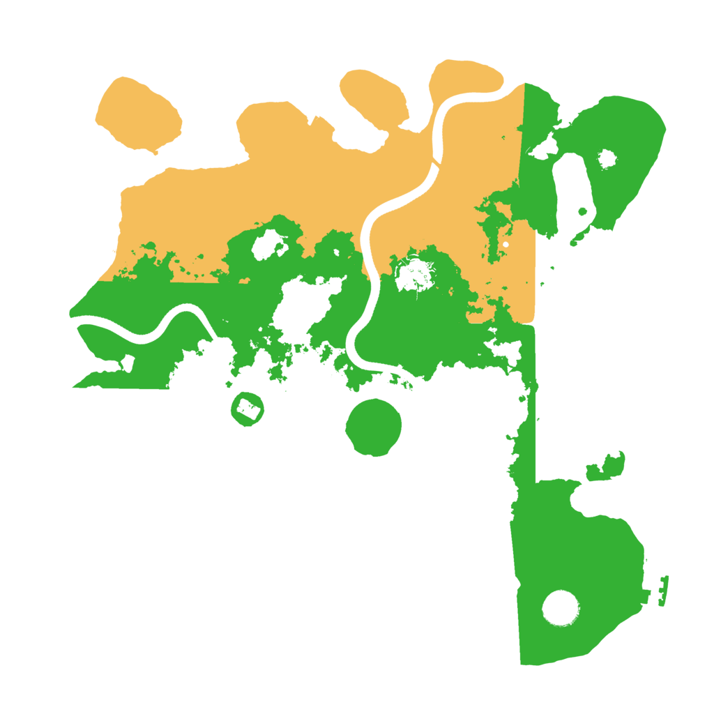 Biome Rust Map: Procedural Map, Size: 3500, Seed: 632425