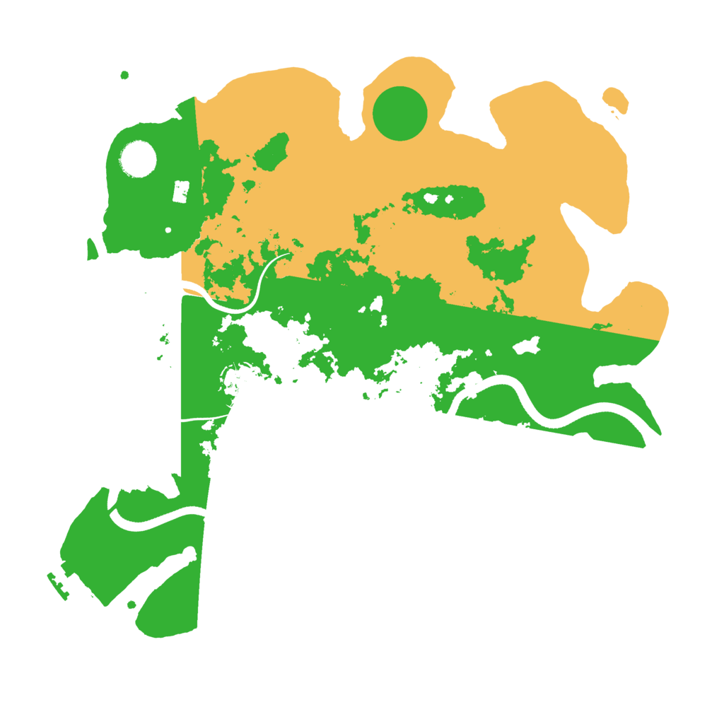 Biome Rust Map: Procedural Map, Size: 3500, Seed: 9543670