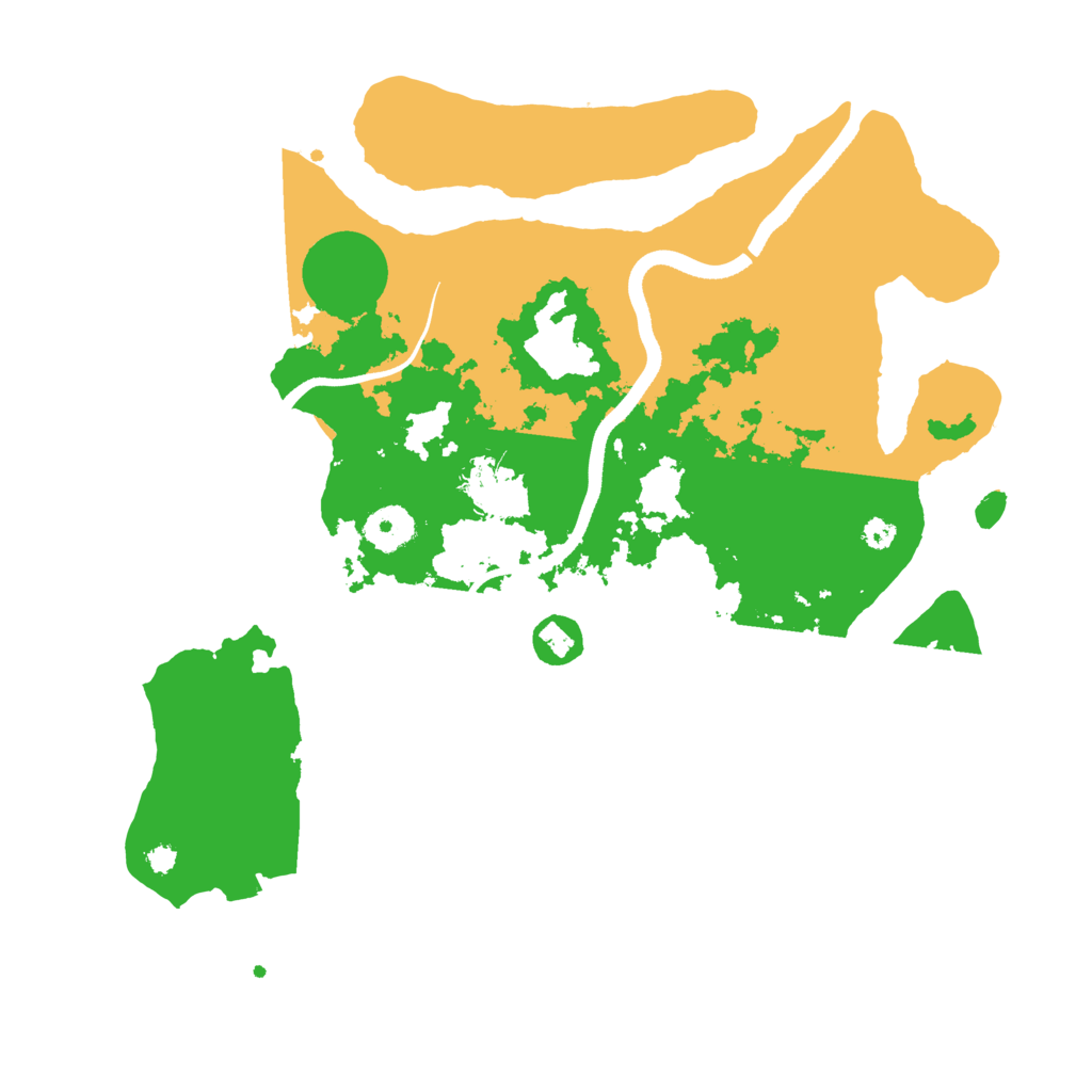 Biome Rust Map: Procedural Map, Size: 3500, Seed: 1745419770