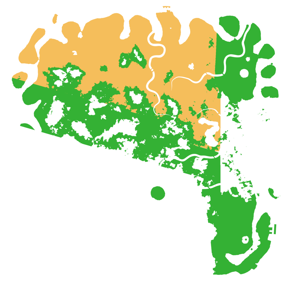 Biome Rust Map: Procedural Map, Size: 6000, Seed: 600018