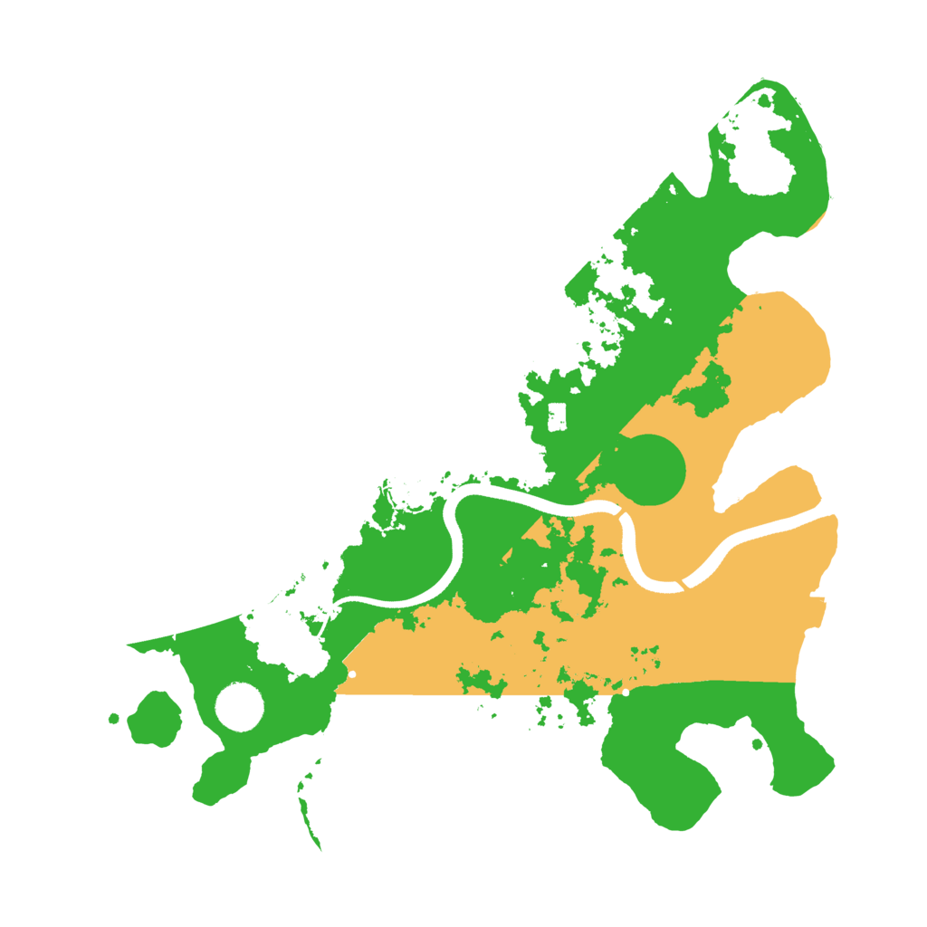 Biome Rust Map: Procedural Map, Size: 3500, Seed: 23645